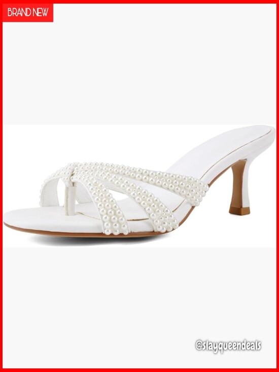 Shoes - Peep Toe Kitten Heels Sandals Low Heel Mules Dressy Slide Slingback